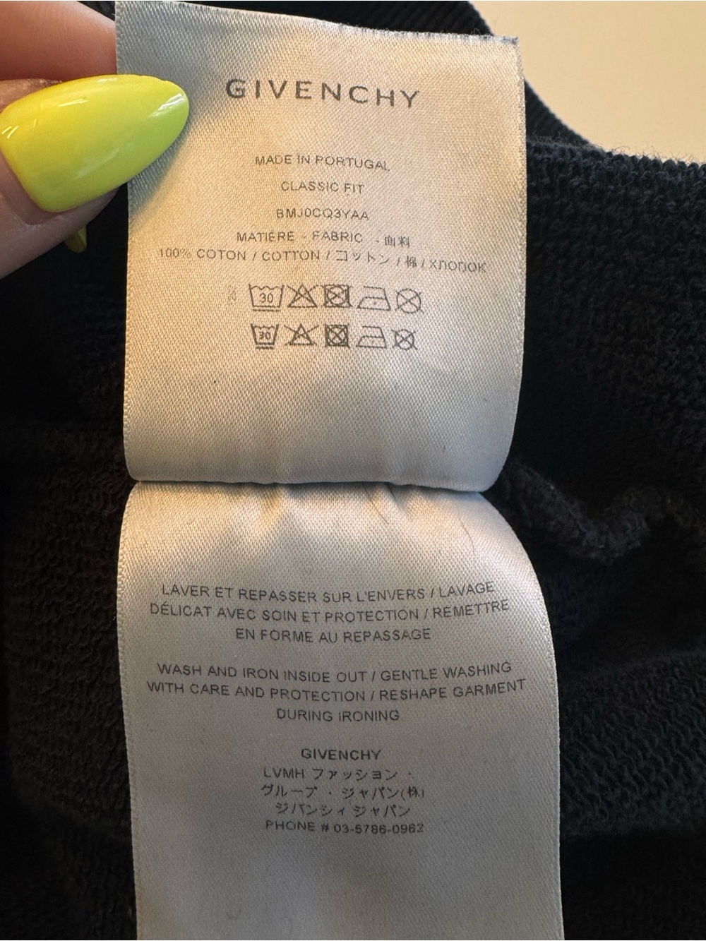 Givenchy Archetype Curved Logo Hoodie Black Cotton Fleece Size XL - Picture 11 of 12